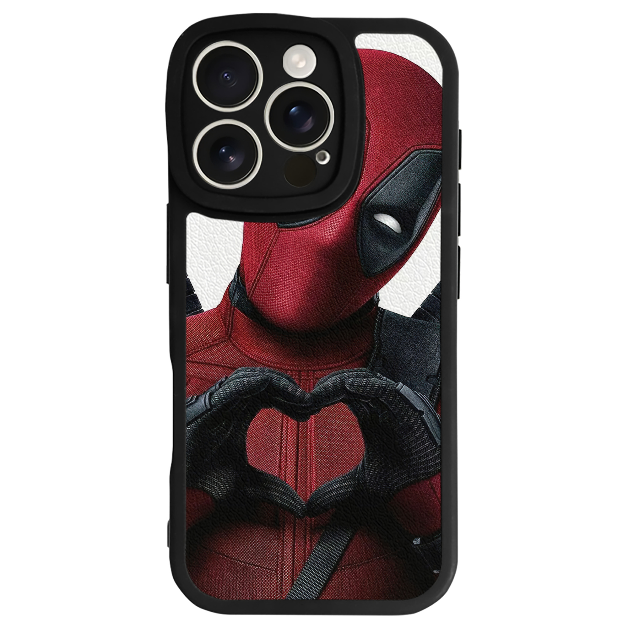 （画像用） Deadpool デッドプール 【iPhone 16シリーズ対応】シリコンスマホケース（レザー調） 材質：シリコン